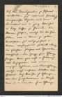 Nachlass Franz Steindachner, Brief von Prinzessin Therese von Bayern an Franz Steindachner (14.12.1898), Inv.Nr. 537.01, Seite 1